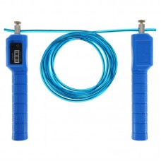 Скакалка з електронним лічильником FitGo 2.8м, синій, код: FI-8637_BL