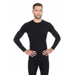 Футболка з довгим рукавом Brubeck Active Wool Black, код: LS12820-Black-M