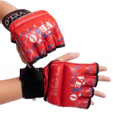 Рукавички для змішаних єдиноборств MMA Velo L червоний, код: ULI-4032_LR Рукавички для змішаних єдиноборств MMA Velo L червоний, код: ULI-4032_LR