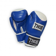Рукавиці боксерські Thor Competition 14oz шкіра, код: 500/02 (Leath) BLU/WHITE 14 oz.