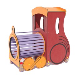 Гімнастичний комплекс Miros “Паровоз” 1660х930х1750 мм, код: DIO421HDPE