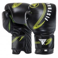 Рукавички професійні боксерські Fistrage 14 унцій, чорний-зелений, код: VL-8498_14G Рукавички професійні боксерські Fistrage 14 унцій, чорний-зелений, код: VL-8498_14G