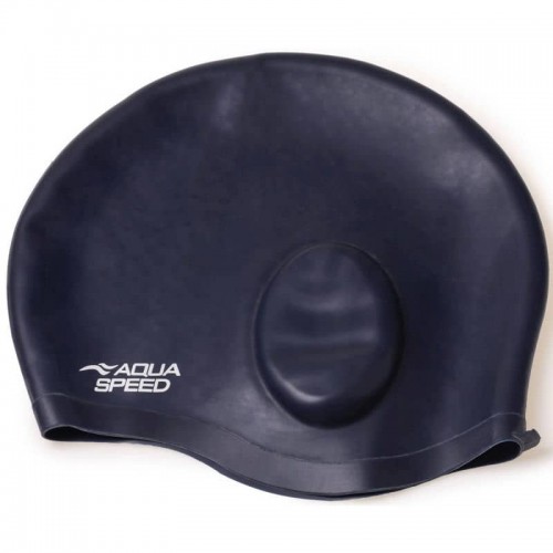 Шапочка для плавання Aqua SpeedEar Cap Comfort темно-синій, код: 5908217698957