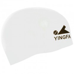 Шапочка для плавання силіконова для дорослих Yingfa Speed S, білий, код: C0073_SW