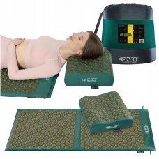 Килимок акупунктурний з подушкою 4Fizjo Ergo Mat XL Аплікатор Кузнєцова Navi Green/Gold, код: P-5907739315083