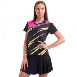 Форма для великого тенісу жіноча Lingo 3XL, зріст 170-175, чорний-рожевий, код: LD-1843B_3XLBKP