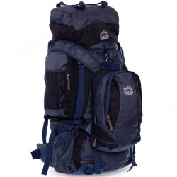 Рюкзак туристичний Camping Color Life 2в1 90+10л, чорний-синій, код: 159_BKBL