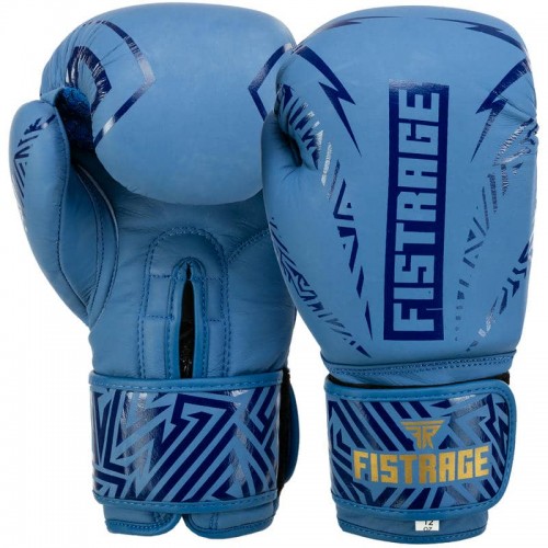Боксерські рукавиці шкіряні Fistrage 10 унцій, синій, код: VL-5539_10BL Боксерські рукавиці шкіряні Fistrage 10 унцій, синій, код: VL-5539_10BL