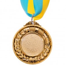 Медаль спортивна зі стрічкою PlayGame Fame золота, код: C-3042_G
