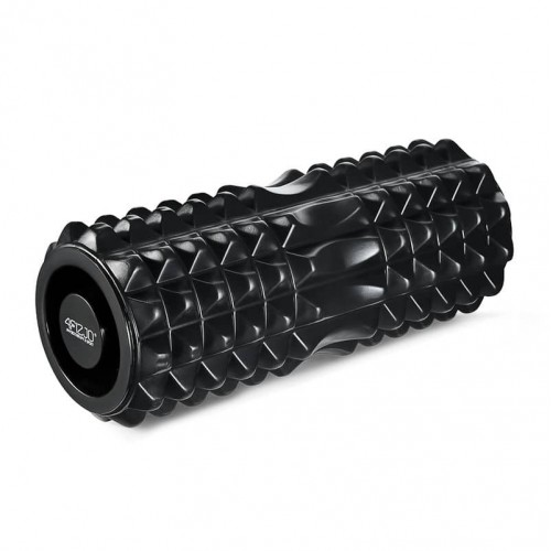 Масажний ролик (валик, роллер) 4Fizjo EVA 330x140 мм, чорний, код: P-5907739312525