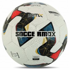 М"яч футбольний професійний Soccermax №5 PU, білий-червоний, код: FB-4208_WR