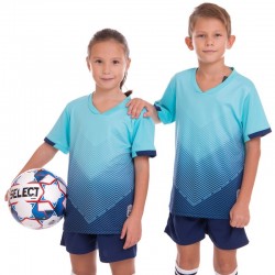 Форма футбольна дитяча PlayGame розмір XS, ріст 140, блакитний-синій, код: D8832B_XSNBL-S52