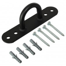 Кріплення настінне для каната LiveUp 1 шт., чорний, код: LP8179 Кріплення настінне для каната LiveUp 1 шт., чорний, код: LP8179