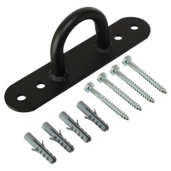 Кріплення настінне для каната LiveUp 1 шт., чорний, код: LP8179 Кріплення настінне для каната LiveUp 1 шт., чорний, код: LP8179