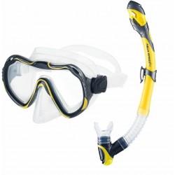 Набір маска і трубка Aqua SpeedJava + Elba, жовтий, код: 5908217682062