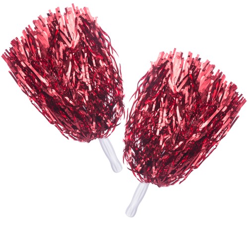 Помпони для танців FitGo Pom-Poms 1шт, червоний, код: с-1680
