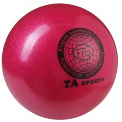 М"яч гімнастичний Ta Sport, 400 г, 19 см, малиновий., код: TA400-14-WS