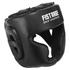 Шолом боксерський з повним захистом шкіряний Fistrage XL, чорний, код: VL-4157_XLBK Шолом боксерський з повним захистом шкіряний Fistrage XL, чорний, код: VL-4157_XLBK