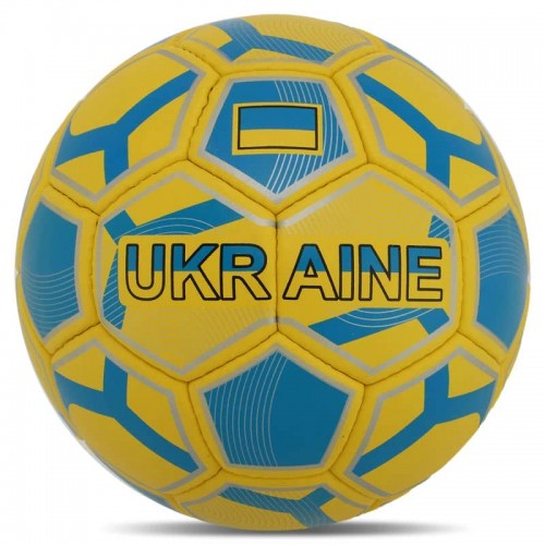 М"яч футбольний Ballonstar Ukraine №5 PU, жовтий-синій, код: FB-8555-S52 М"яч футбольний Ballonstar Ukraine №5 PU, жовтий-синій, код: FB-8555-S52