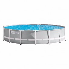 Круглий каркасний басейн Intex Prism Frame Pool, 4570x1070 мм, код: 26724-IB