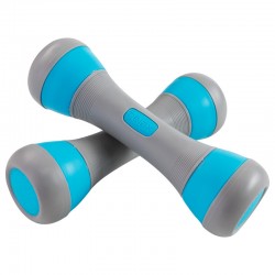 Гантелі набірні для фітнесу FitGo 2х2 кг, блакитний, код: 80031B-WS