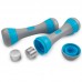 Гантелі набірні для фітнесу FitGo 2х2 кг, блакитний, код: 80031B-WS