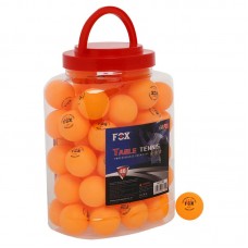 Набір м'ячів Fox для настільного тенісу у пластиковому боксі 60шт, помаранчевий, код: MT-8589_OR
