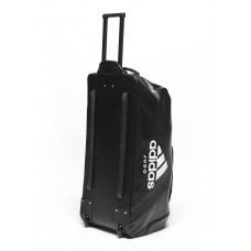 Дорожня сумка Adidas з білим логотипом Judo 800х400х370 мм, чорна, код: 15916-865