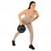Медбол м"яч медичний дворучний з хватами LiveUp Medicine Ball 6кг, чорний, код: LP8111-6