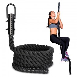 Канат для кросфіту та лазання WCG Батл-роуп 50 мм з кріпленням, 9 м, код: W-001-50M-IF