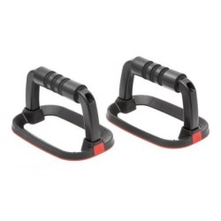 Упори для віджимання Adidas Performance Push Up Bars 207x130x117 мм, чорний-червоний, код: 885652021579