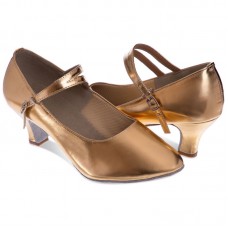 Взуття для бальних танців жіноче Zelart Стандарт, розмір 36 (22,5см), золотий, код: DN-3673_36Y