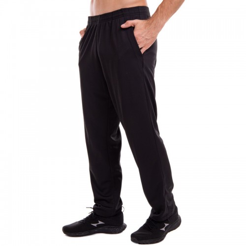 Штани спортивні чоловічі прямі Lidong M, зріст 160-165, чорний, код: LD-9221_MBK