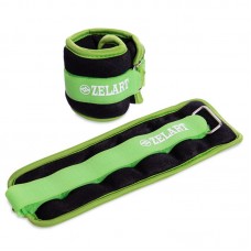 Обважнювачі-манжети для рук і ніг Zelart 2х0,5 кг зелений, код: FI-2502-1_G