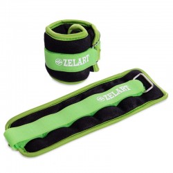 Обважнювачі-манжети для рук і ніг Zelart 2х0,5 кг зелений, код: FI-2502-1_G