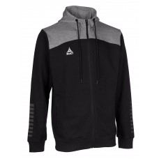 Толстовка чоловіча Select Oxford Zip Hoodie L, чорний-сірий, код: 5703543283651