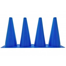 Конуси-фішки спортивні EasyFit 32 см (набір з 4 штук) сині, код: EF-1679-4BL-EF Конуси-фішки спортивні EasyFit 32 см (набір з 4 штук) сині, код: EF-1679-4BL-EF