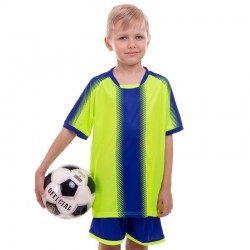 Форма футбольна дитяча PlayGame розмір 3XS, ріст 120, салатовий-синій, код: D8825B_3XSLGBL-S52