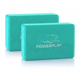 Блок для йоги PowerPlay Yoga Brick EVA м"ятні, 2шт, код: PP_4006_Mint_2in