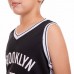 Форма баскетбольна дитяча PlayGame NBA Brooklyn 7 XL (9-10 років) 135-150см, чорний-білий, код: 3581_XLBKW