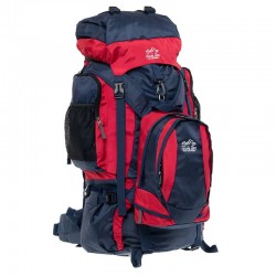 Рюкзак туристичний Camping Color Life 2в1 90+10л, червоний-синій, код: 159_RBL