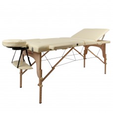 Масажний стіл Insportline Japane 3-Piece Wooden, кремово-жовтий, код: 9408-1-EI