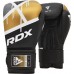 Боксерські рукавиці RDX F7 Ego 12 унцій, чорний-золотий, код: BGR-F7BGL-12oz