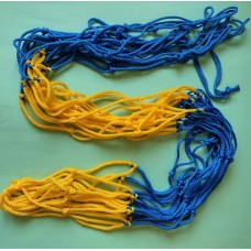 Сітка для перенесення м’ячів Tarida на 10 м’ячів, шнур Д – 4,5 мм жовто-синя, код: 5551204-TI