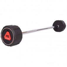 Штанга фіксована пряма гумова Li Nuo довжина-121см 45кг, код: TA-3622-45-S52 Штанга фіксована пряма гумова Li Nuo довжина-121см 45кг, код: TA-3622-45-S52