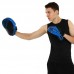 Лапа вигнута для боксу та єдиноборств шкіряна FitBox 2шт, синій, код: BO-4999_BL