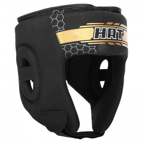 Шолом боксерський відкритий Hard Touch L, чорний-золотий, код: BO-4234_LBK