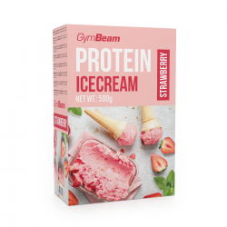 Протеїнове морозиво GymBeam 500 г, полуниця, код: 8586022210983