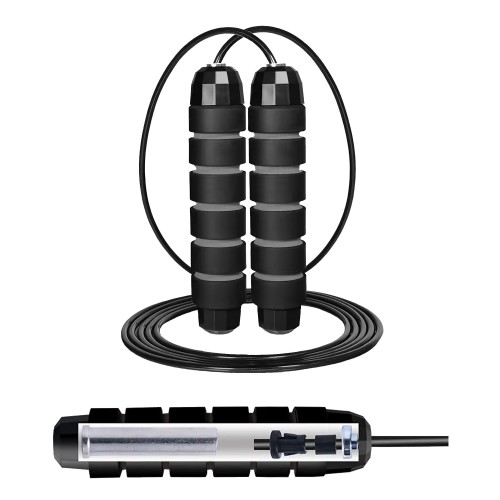 Скакалка швидкісна для кросфіту Cornix Speed Rope Classic з обтяженням, чорний, код: XR-0353