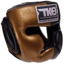 Шолом боксерський з повним захистом шкіряна Top King Empower XL чорний-золотий, код: TKHGEM-02_XLBKG-S52